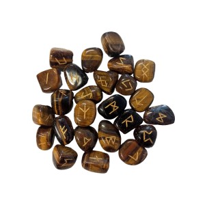 Tigereye Rune Stones 20-30mm